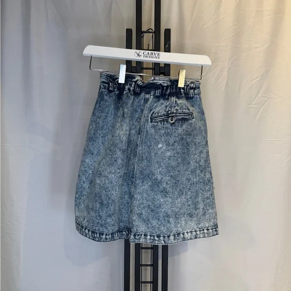 Nike Blue Acid Wash Mini Skirt (Vintage)‎ - Picture 4 of 5